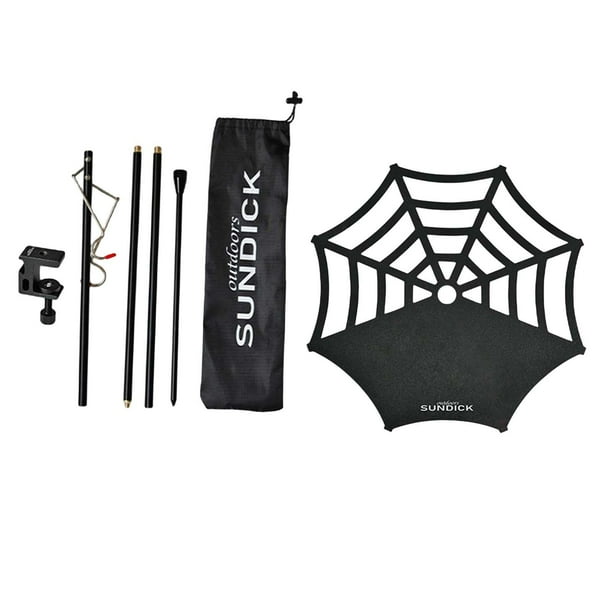 Poste de linterna Lámpara de inserción Poste plegable con tablero de Estante extraíble Aleación de aluminio Portátil para acampar Pesca Negro