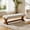 Gray & Brown, variant on Tribesigns 55" Upholstered Entryway Bench, Solid Wood End of Bed Bench, Farmhouse Ottoman for Bedroom, Living Room, Gray & Brown