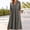 🔥 Gray, variant on Long Flowy Dresses for Women V Neck 3/4 Sleeve Linen Dresses Solid Color Loose Fit Summer Plus Size Party Dress with Pockets Breathable Holiday for Beach and Lounging Green S