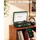 thumbnail image 2 of Tocadiscos TANLANIN Vintage de 3 velocidades con Bluetooth, Verde Oscuro, 2 of 8