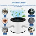 thumbnail image 5 of Nispira Airmega 100 3-in-1 True HEPA Activated Carbon Filter Replacement For Coway Airmega 100 Air Purifier, 2 Pack, 5 of 6
