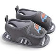 thumbnail image 5 of EYIIYE Baby Sandals Cartoon Print Stripe Print Summer Shoes, 5 of 5