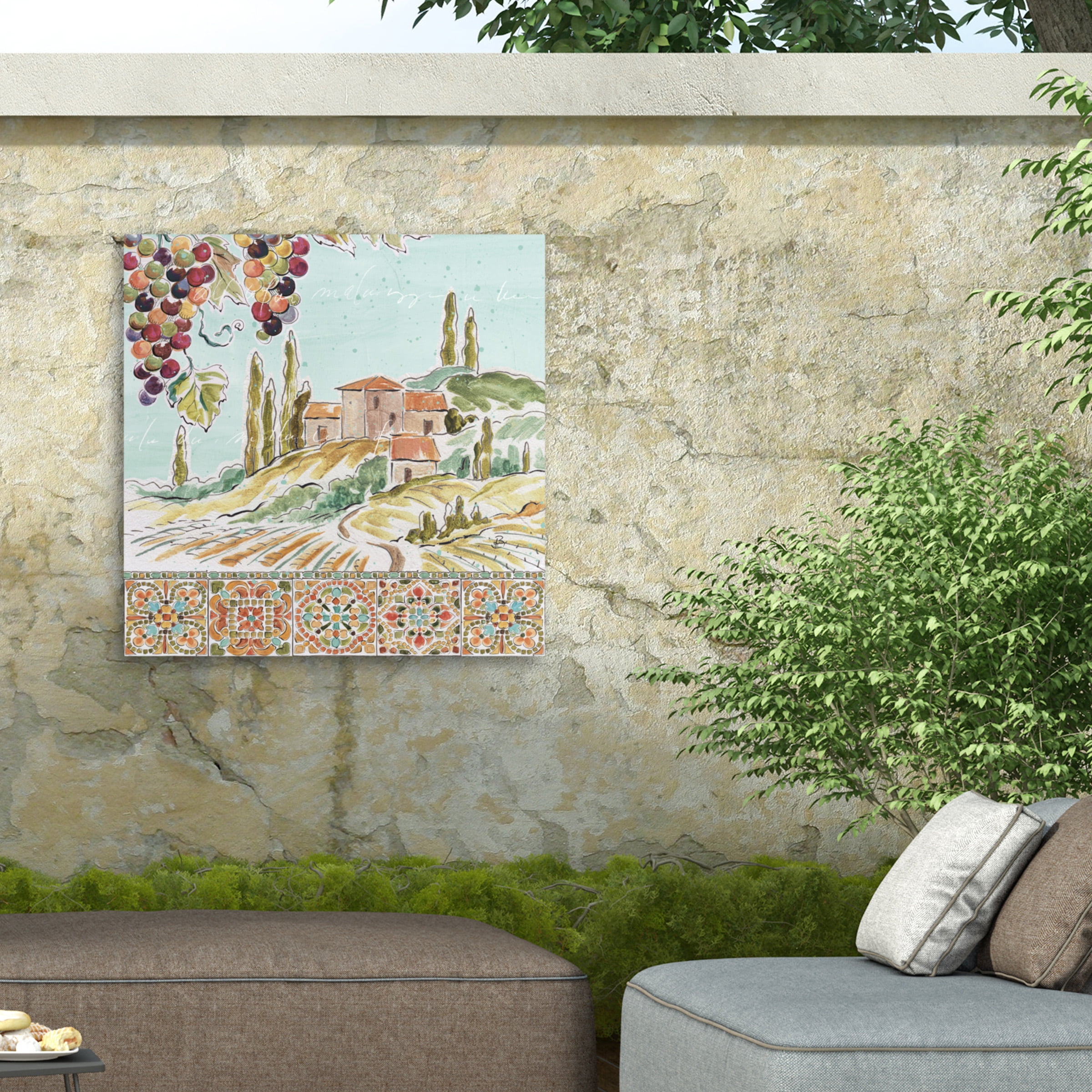 Daphne Brissonnet 'Tuscan Breeze III' Outdoor Canvas 24x32