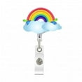 thumbnail image 3 of BELOVING Retractable ID Reel Holder with Belt Clip Doctor Office ID Card Holder Rainbow, 3 of 10