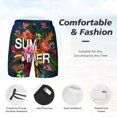 thumbnail image 5 of Lsque Mens Swim Trunks Summer Birds and Flowers Pattern - Bathing Suit Compression Liner - Beach Swim Shorts Swimwear - (S-3XL) - Stretch Quick Dry -Medium, 5 of 9