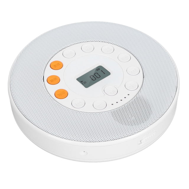 Reproductor De Música CD, Reproductor De CD Compacto 5 Horas De Tiempo De Reproducción 2000 MAh Función Antideslizante Interfaz De Salida De 3,5 Mm Con Altavoz Para Automóvil