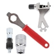thumbnail image 3 of Cortador de cadena, llave, extractor de casquillos de pedalier y extractor de ganchos: herramienta multifunción plateada para reparación de bicicletas, 3 of 8