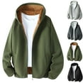 thumbnail image 3 of Chiccall Men's Oversized Fleece Jackets Casual Fleece Lined Hooded Warm Zip Up Coat with Pocket, 3 of 3