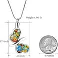 thumbnail image 2 of Butterfly Cremation Necklace for Ashes Memorial Keepsake for Beloved's Ashes Cremation Jewelry for Ashes Urn Pendants for Human Ashes Adult Butterfly Cremation Necklace, 2 of 6