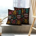 thumbnail image 6 of LALILO Throw Pillow Covers Lettering And Modern Brush Calligraphy Cushion Cover 18" x 18", 2 Pack, 6 of 6
