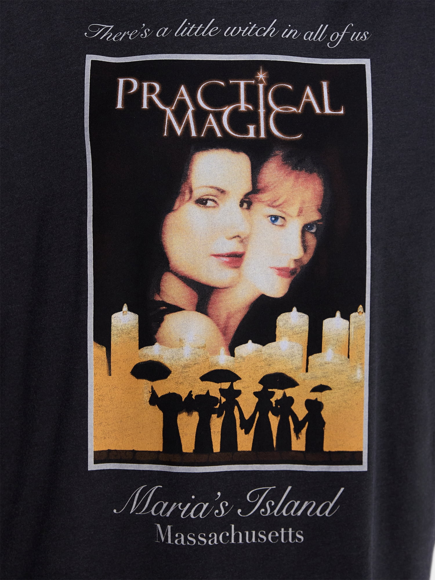 Practical Magic Women's Halloween Graphic Tee with Short Sleeves, Sizes XXS-XXL