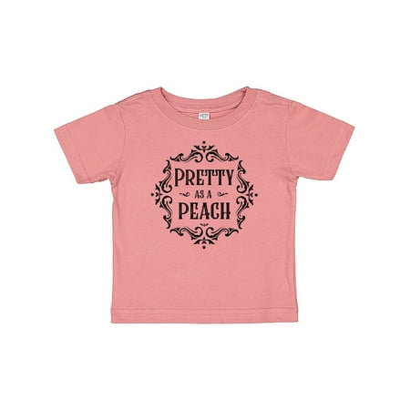 

Inktastic Pretty as a Peach Gift Baby Girl T-Shirt