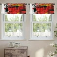 thumbnail image 2 of LALILO Kitchen Curtain Valance Acrylic Knife Oil Acrylic Rod Pocket Window Curtain 52"x 18" Set of 2, 2 of 5