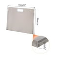 thumbnail image 2 of Uxcell 17 x 14 Inch Plastic Art Portfolio for Artwork Drawing Sketch, Clear Gray, 2 of 5