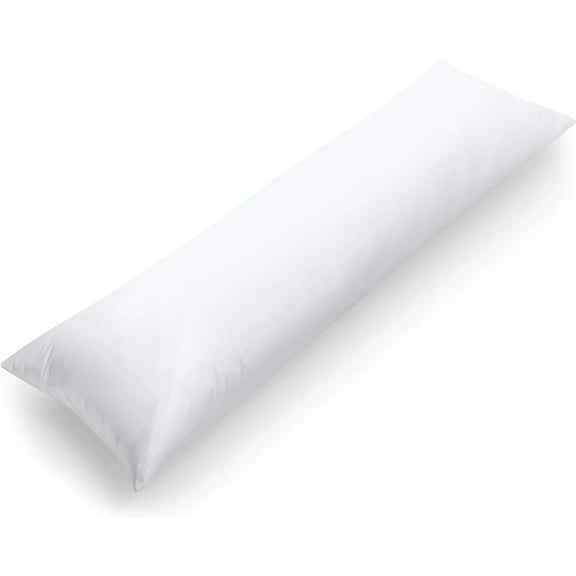 BENJM Full Body Pillow for Adults Long Pillow for Sleeping 20 x 54 Inc (White)