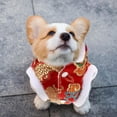 thumbnail image 1 of COMPUKAS Red Warm Dog Apparel Pet Costume Lightweight Comfortable Breathable Design for Photo Taking, 1 of 6