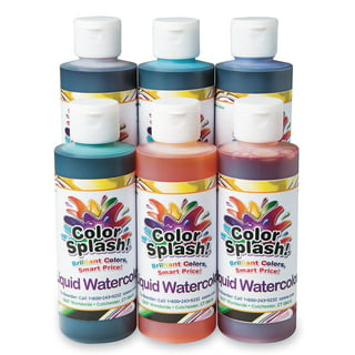 Sax Liquid Washable Watercolor Paint, 8 Ounces, Assorted Glitter Colors,  Set of 8 