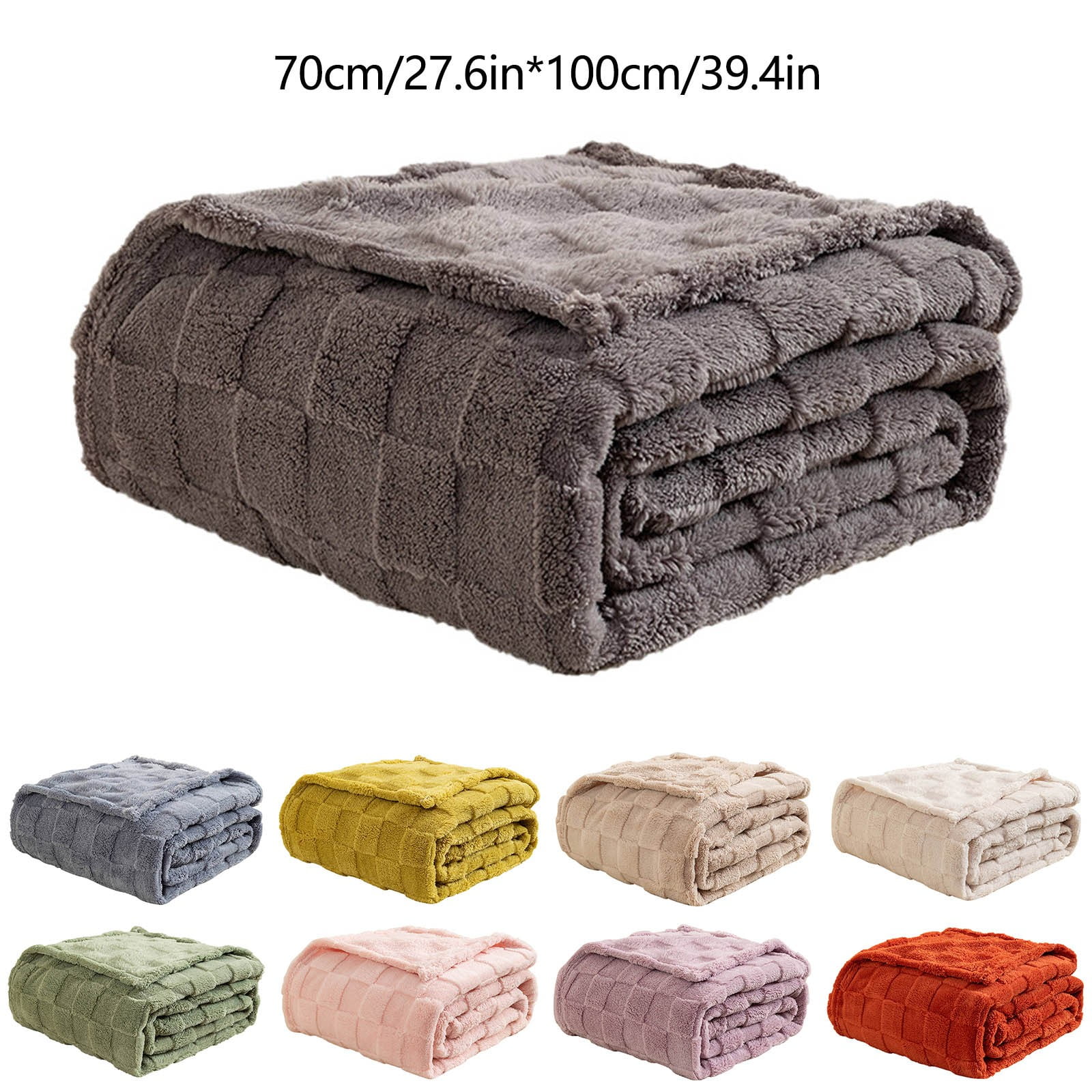 Soft Blankets for Beds, Plush Soft Fleece Throw Blanket Blankets for Couch, Fuzzy Cozy Flannel Blanket Throw for Sofa, Soft Warm Light Weight for Travelling In Spring Summer,27.56 X 39.37 Inch