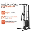 thumbnail image 2 of Maquina Multifuncional Gym Con Polea Peso Ajustable Altera Estructura Negro, 2 of 7