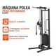 thumbnail image 2 of Maquina Multifuncional Gym Con Polea Peso Ajustable Altera Estructura Negro, 2 of 7