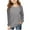 Gray, variant on breaise Floral Knit Tween Girls Puff Sleeve Shirts Stylish Fall Tops Casual Solid Color Crewneck Soft Tunic Tops Blouse 2-14Years