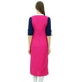 thumbnail image 4 of Phagun Indian Ethnic Rayon Punjabi Kurti For Ladies Mandarin Collar Casual Tunic Blouse, 4 of 5