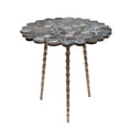 thumbnail image 2 of CC Home Furnishings Agate Brass Inlay Centre Table with Tri Leg - 30" - Black, 2 of 2