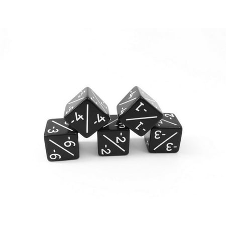 5x Negative Dice Counters Black -1/-1 for Magic: The Gathering / CCG