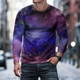 thumbnail image 2 of Long Sleeve Casual Lightweight Pullover Shirts, Men Trendy Round Neck Fall Tee Novelty 3D Graphic Print Vintage Raglan T-Shirt Gym, 2 of 5