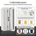 thumbnail image 3 of Mini Bag Sealer, USB Charger Potato Chip Bags Heat Sealer Capper, Reseals Snack Plastic Bag Heat Seal and Cutter White, 3 of 6
