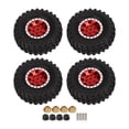 thumbnail image 1 of Neumáticos De Goma Con Llantas De Metal RC, Neumáticos De Goma RC Resistentes Al Desgaste De 55 Mm Para Axial SCX24, 1 of 8