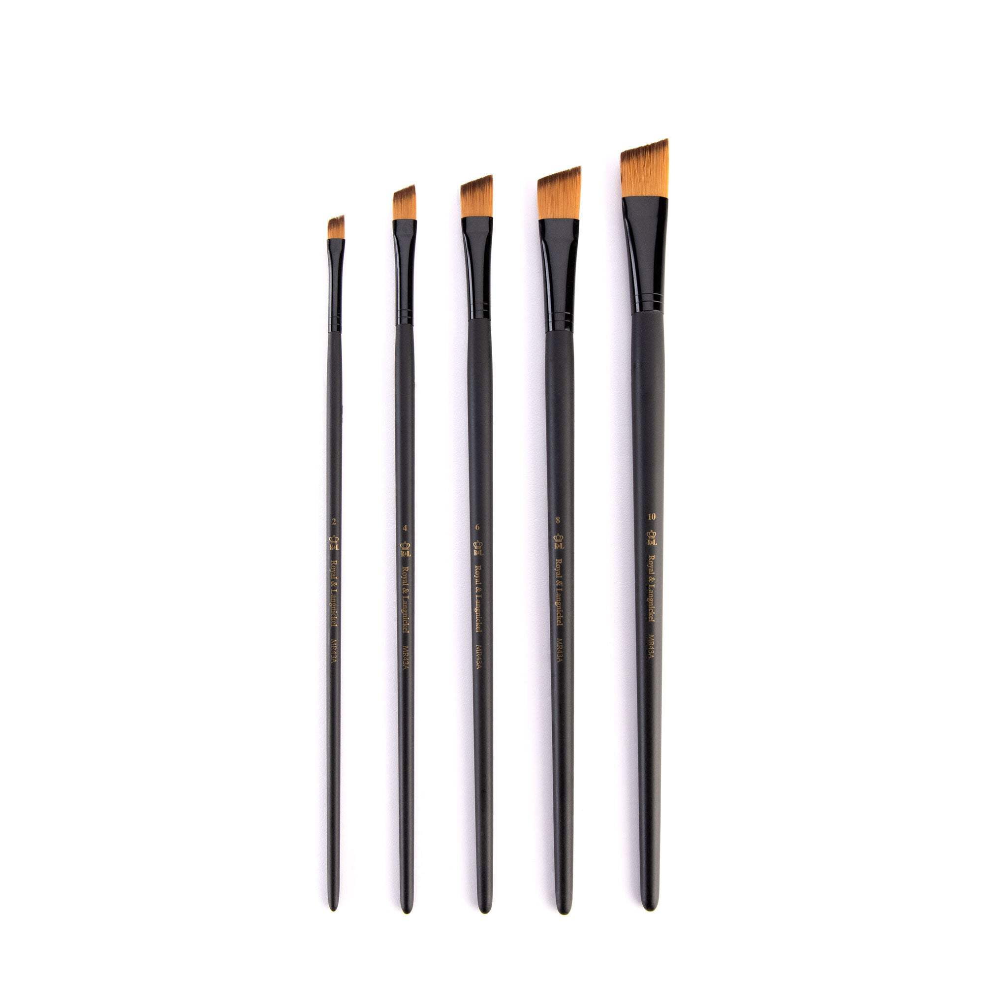 RSET-4308 | Essentials™ 5pc Gold Taklon Variety Brush Set 4308