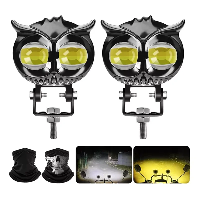 Un Par Luces Led Para Faros Motos Luz Auxiliares Lupa Autos