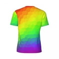 thumbnail image 6 of T Shirt For Men Ombre Print Running Rainbow Gradient Fashion T-Shirts Men Aesthetic Tee Shirt Summer, 6 of 7