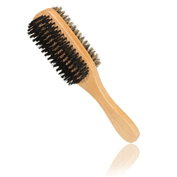 Double Sided Slick Back Hair Brush, Boar Bristle HairBrush For Wet Or Curly, Bristle Hairbrushes
