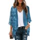 thumbnail image 1 of Puntoco Abrigo Cárdigan De Manga Abullonada Con Estampado Floral Para Mujer Blusa Suelta De Gasa Para Cubrir Blusas Informales Liquidación Puntoco Puntoco-1, 1 of 4