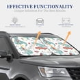 thumbnail image 4 of Haiem Music Lover Dinosaur Car Windshield Sun Shade (2 Pieces) Foldable Windshield Sun Shade Car Accessories for Truck SUV Pickup-Large, 4 of 6