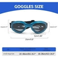 thumbnail image 3 of UOSIA 2 Pcs Pet Sunglasses and Helmet Set Dog Bicycle Helmet with Ear Holes,M,Blue, 3 of 6