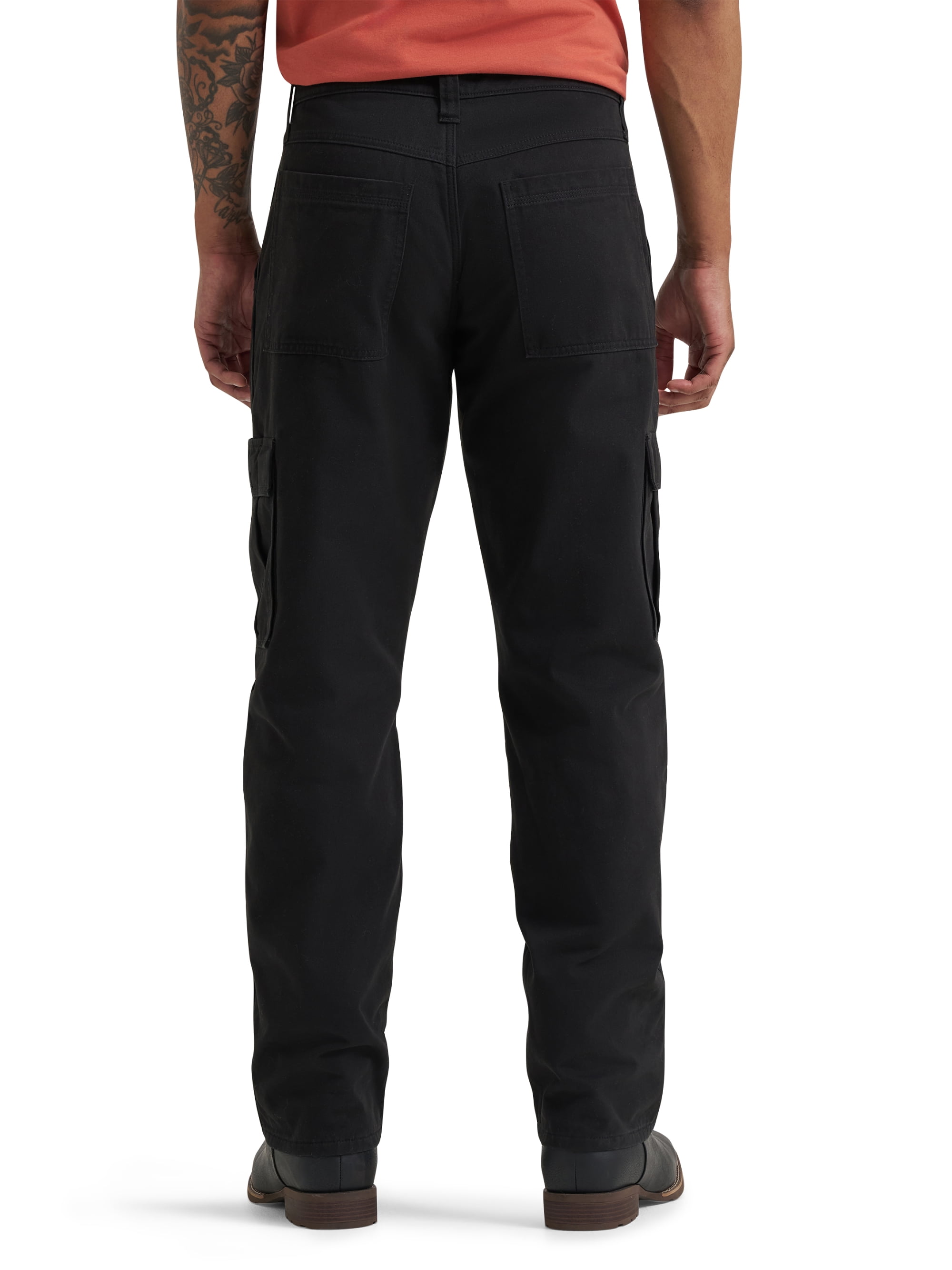 Wrangler Men's and Big Men's Relaxed Fit Fleece Lined Cargo Pant 29X30-48X30