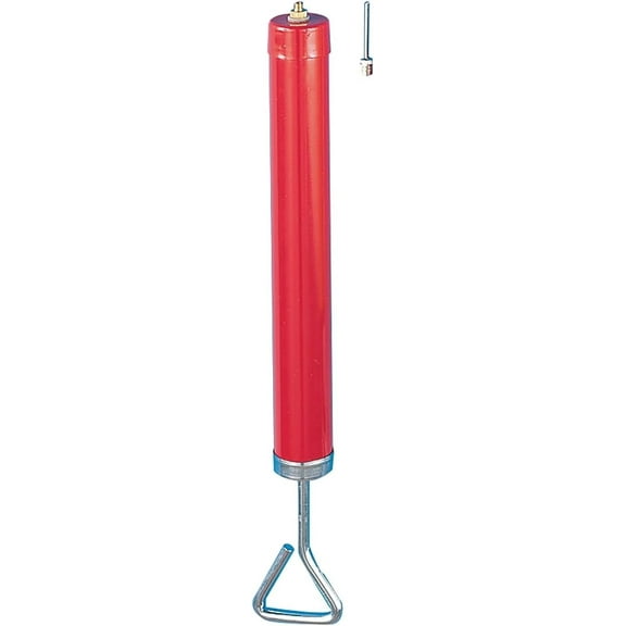 Champion Sports Steel Inflating Pump, Red