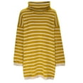 thumbnail image 4 of Lovskoo Sweaters for Women Winter Casual Solid Color Turtleneck Long Sleeve Knitting Loose Sweater Top Yellow, 4 of 6