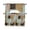 Sage, variant on Brown Dots Leopard Kitchen Curtains Sets 36 Inch Length with Valance, Zebra Teal Linen Patchwork Swag Valances and Tiers Curtain Set Drapes Swag Curtains for Living Room, Bathroom, Bedroom, Cafe