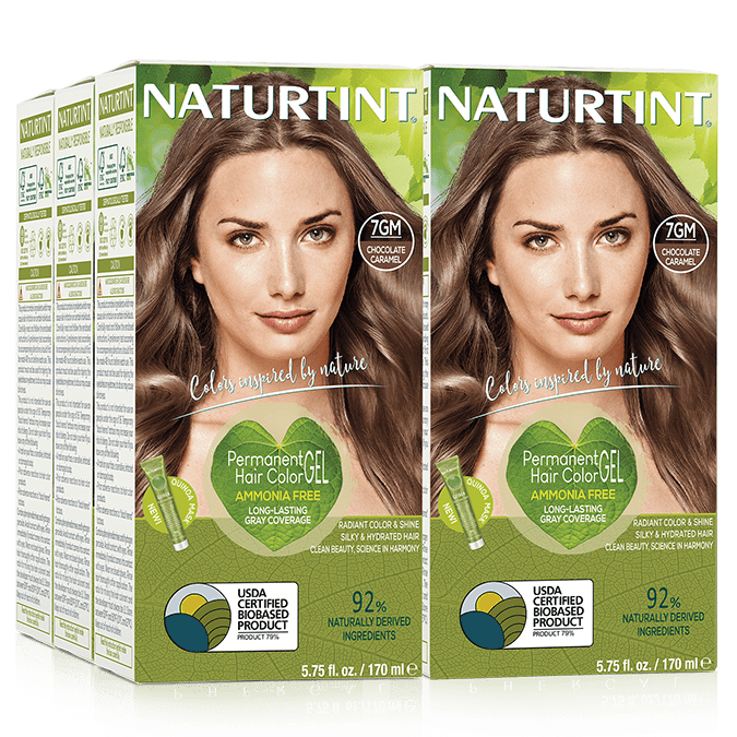 Naturtint Permanent Hair Color - 7GM Chocolate Caramel - Pack of 6 - Naturtint Permanent Hair Color - 7GM Chocolate Caramel - Pack of 6 -