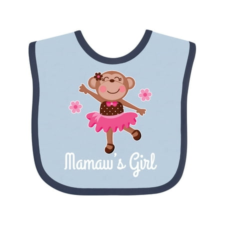 

Inktastic Mamaws Girl Ballerina Monkey Gift Baby Girl Bib