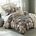 thumbnail image 6 of Donna Sharp Driftwood 3PC Queen Whole Cloth Cotton w/ Ragging Quilt Set, 6 of 8