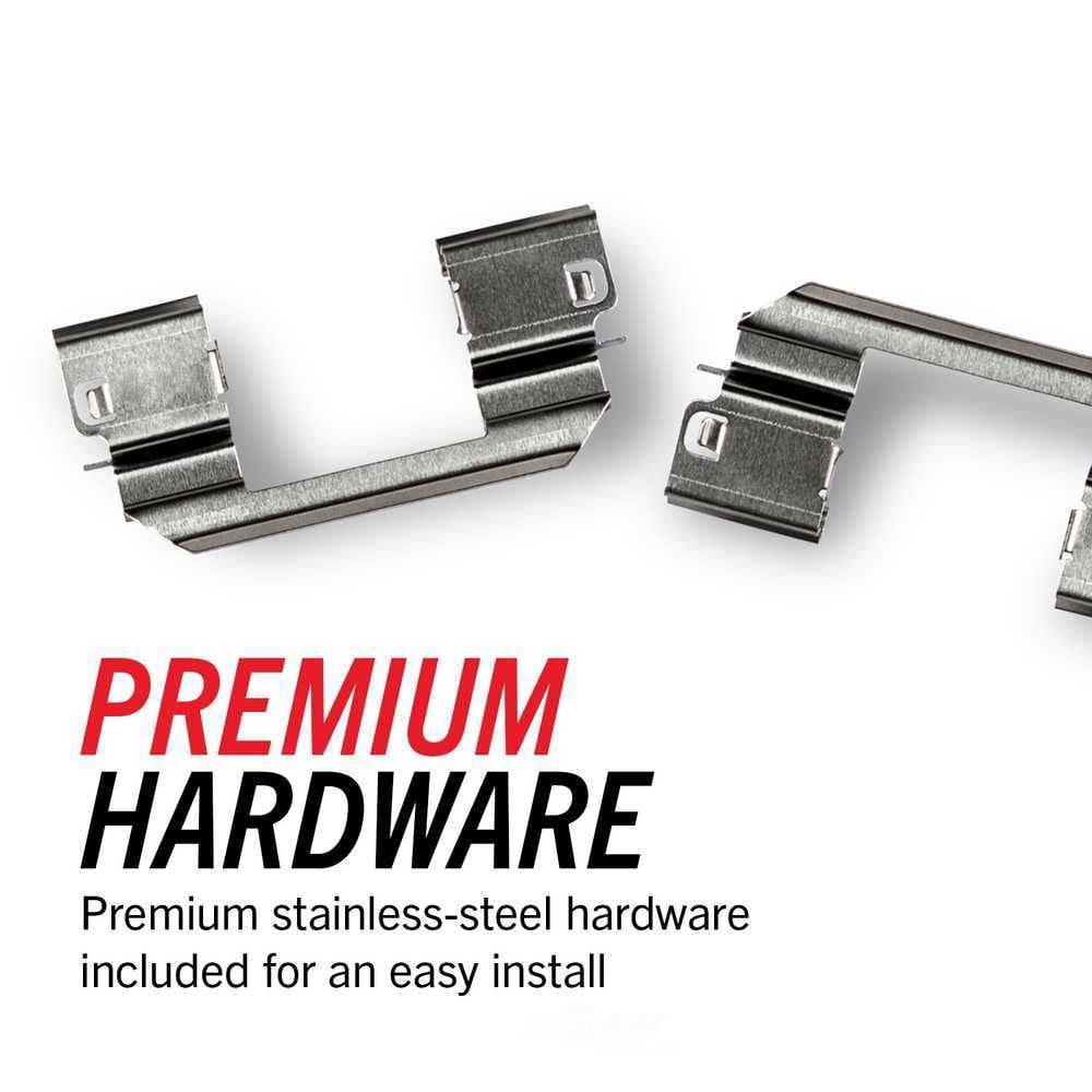PowerStop NXT-2395 Next Gen Carbon Fiber-Ceramic Brake Pads with Hardware Kit