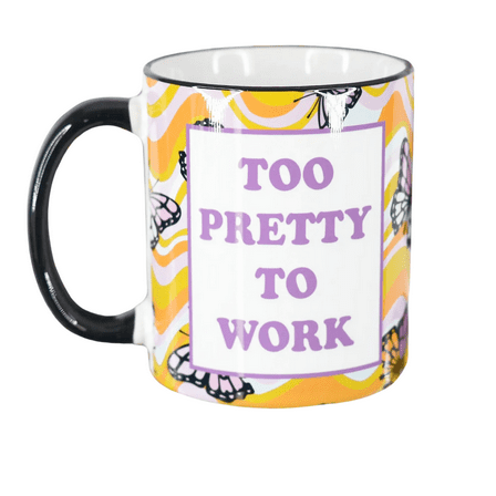 Mugsby Too Pretty To Work 15oz Mug