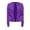 Purple, variant on HJYCHN Womens Jackets Fashion Stand Collar Solid Color Sequin Casual Short Jacket Long Sleeve Party Outerwear Winter Coats for Women Purple XXL