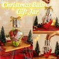 thumbnail image 4 of 3PCS Christmas Bulb Gift Jar,Large Clear Fillable Light Bulb Ornaments with Screw-Off Lid,Jumbo Plastic Hanging Candy Containers,for DIY Crafts, Xmas Tree Decor, Cards & Party Favors, 4 of 9