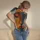 thumbnail image 3 of Fotbe Abstract Colorful Duality Body de Mujer con Cuello Redondo y Mangas Cortas, Sin Mangas Ajustado, Suave, Cómodo y Básico-XX-Large, 3 of 7